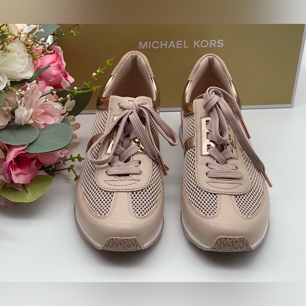 Michael Kors Trainer Pink Rose Gold Sneakers